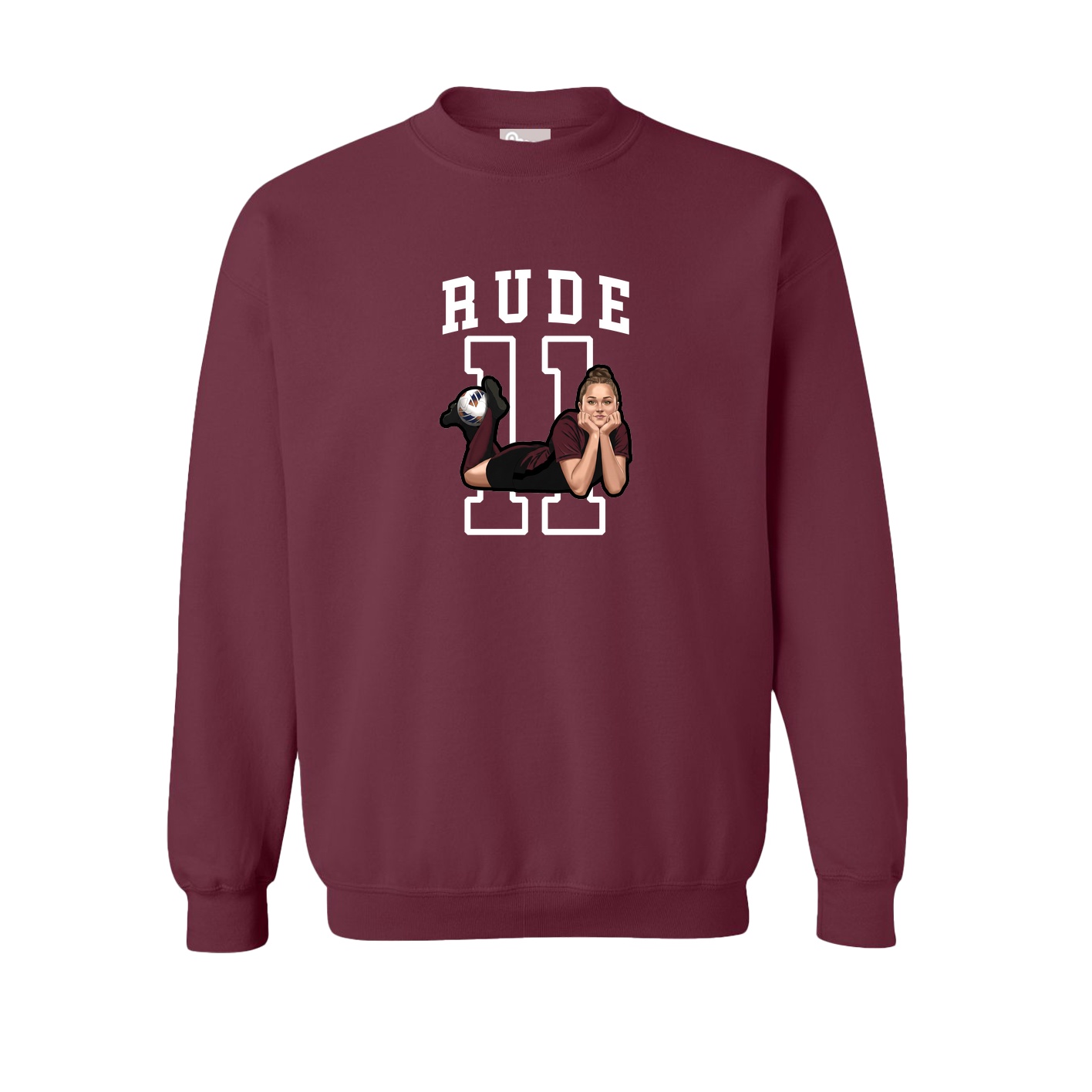 Fleece Crew — Shirsey in Maroon