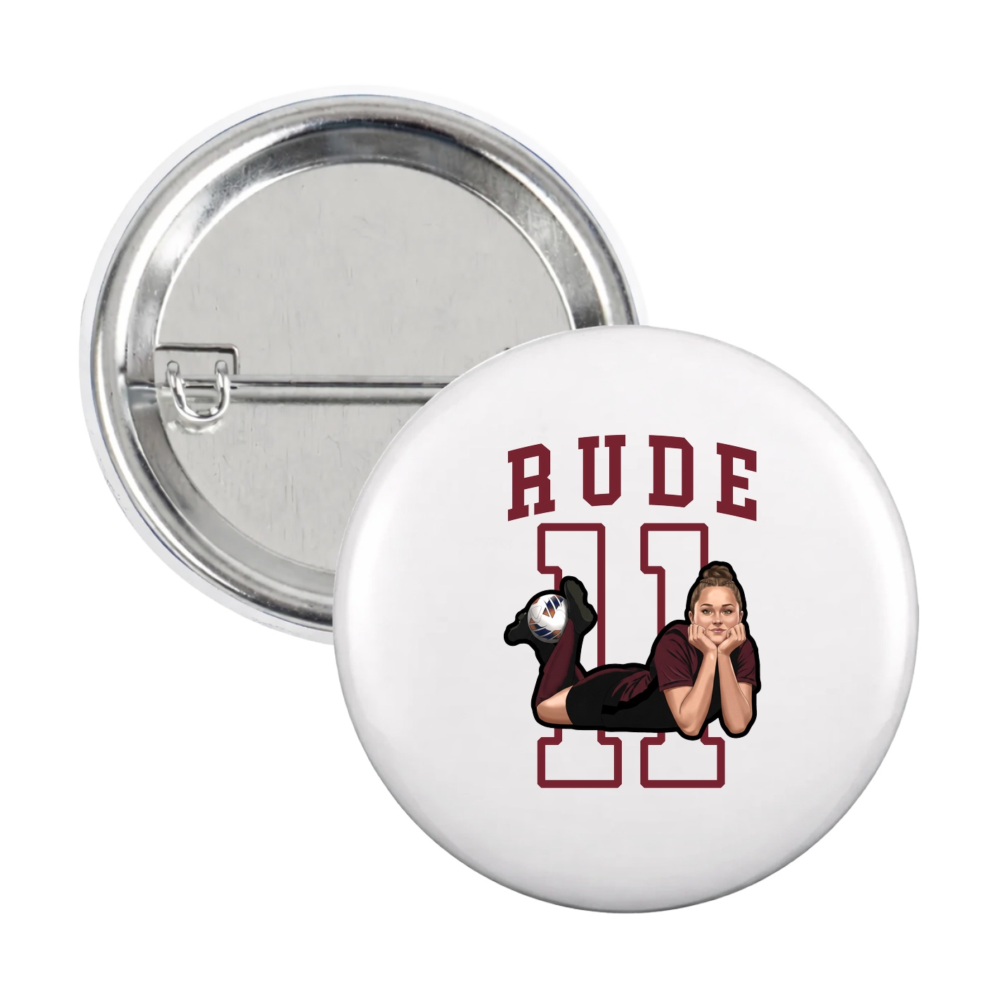 Game Day Button — Shirsey in White
