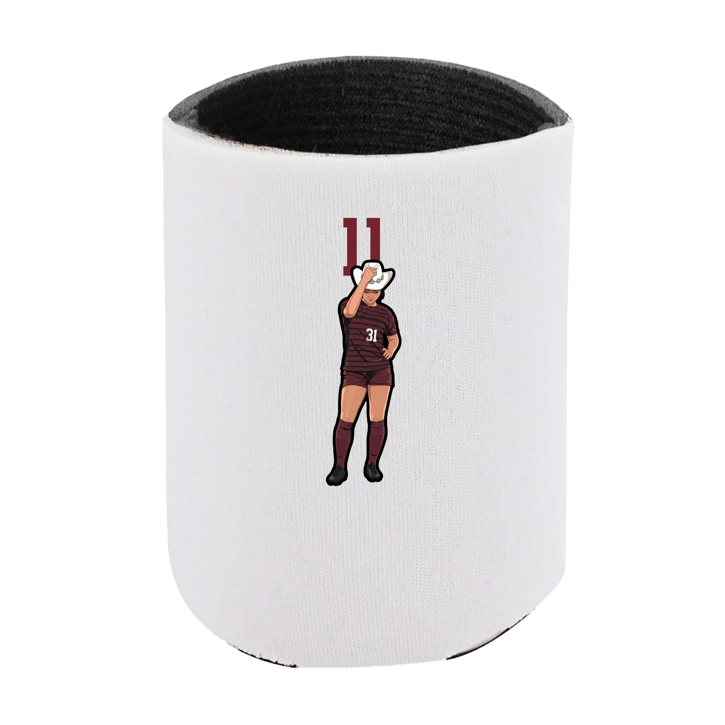 Can Holder — Number Top in White