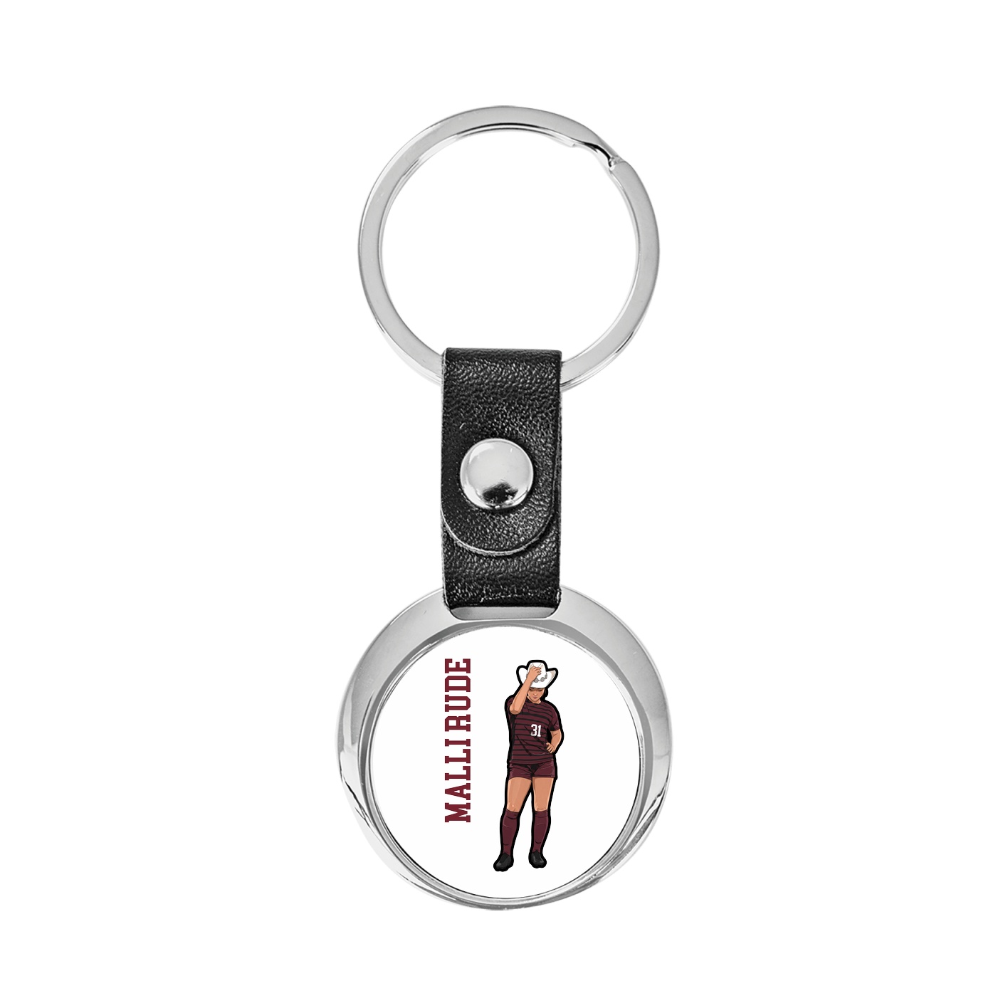 Key Chain — Name Vertical in Classic