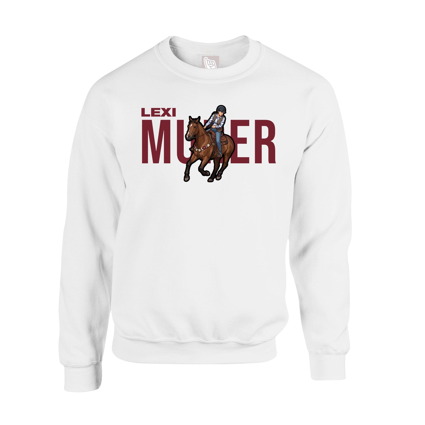 Fleece Crew — Player Name in White