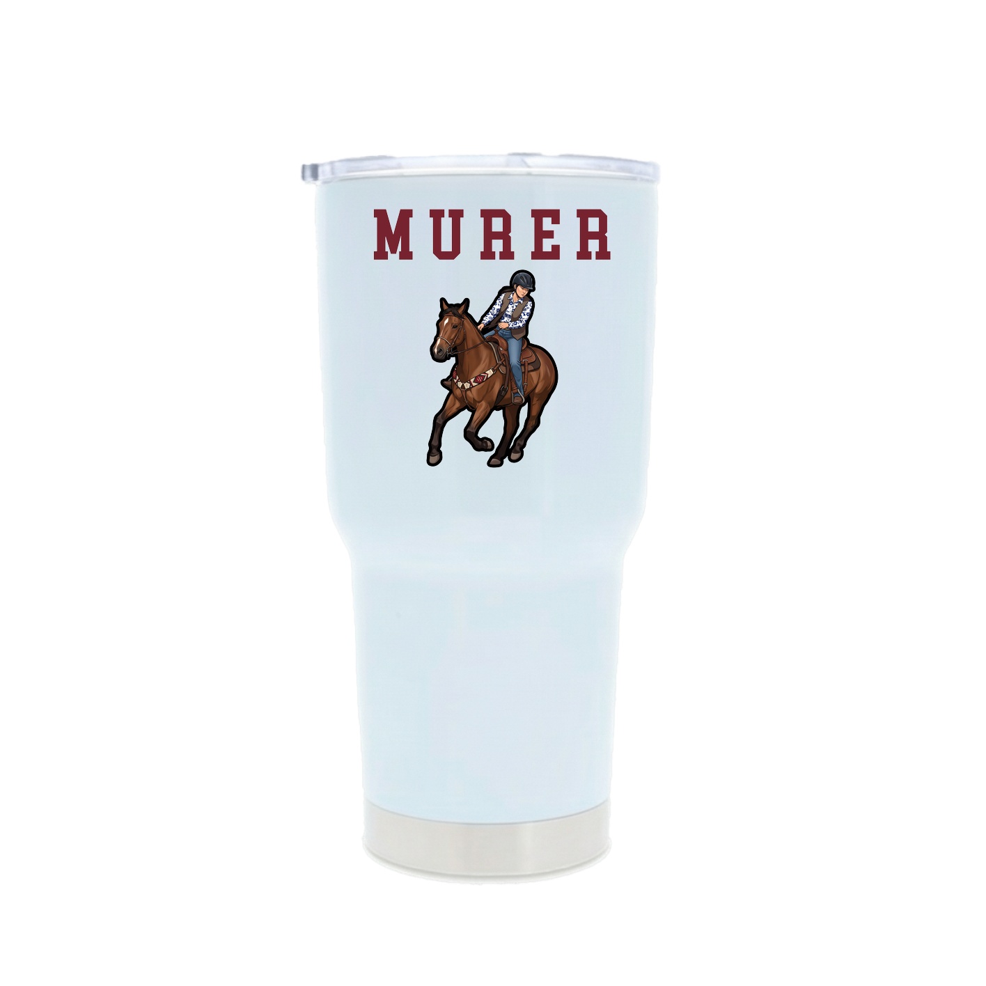 30oz Stainless Steel Tumbler — Shirsey in White