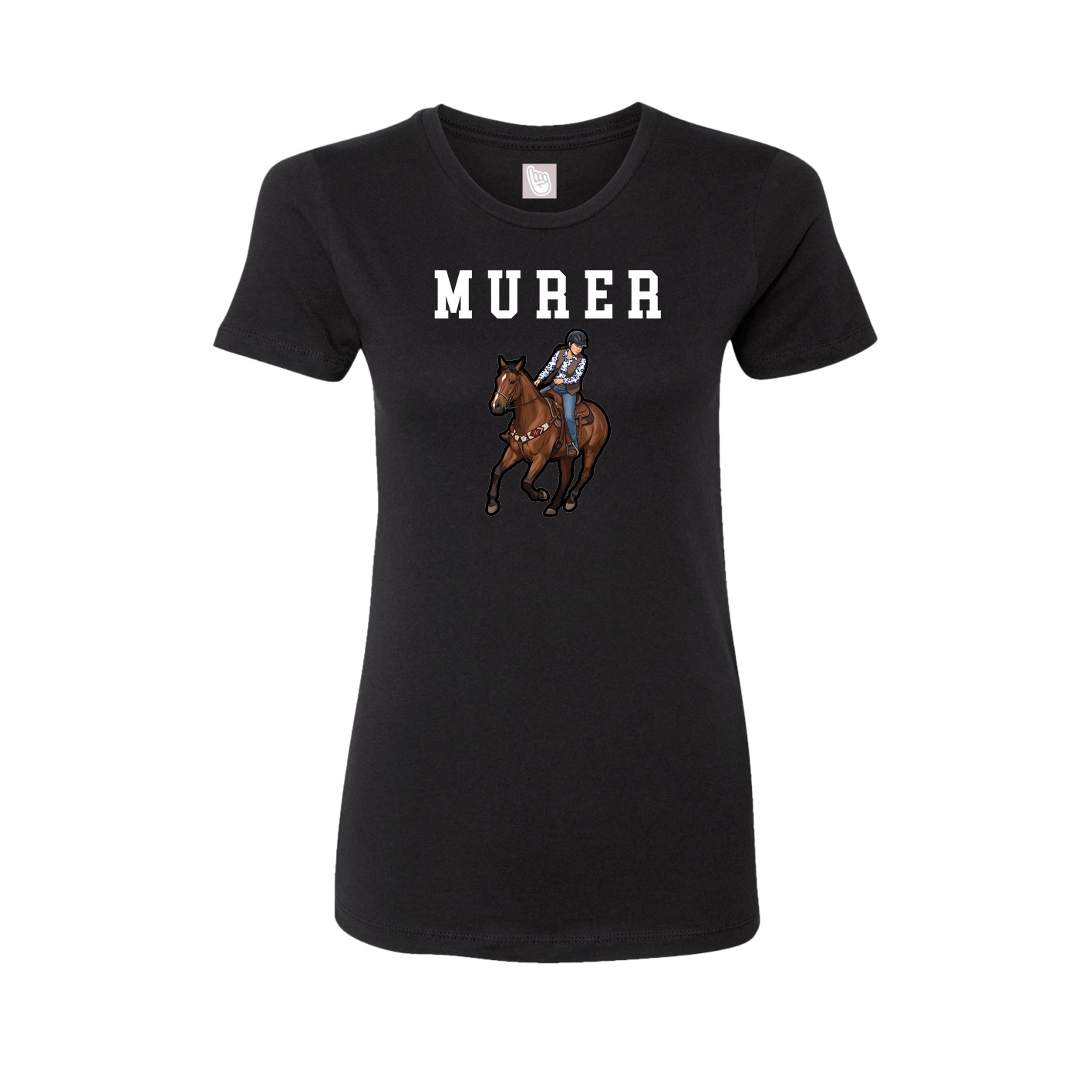 Fitted Women's Tee — Shirsey in Black