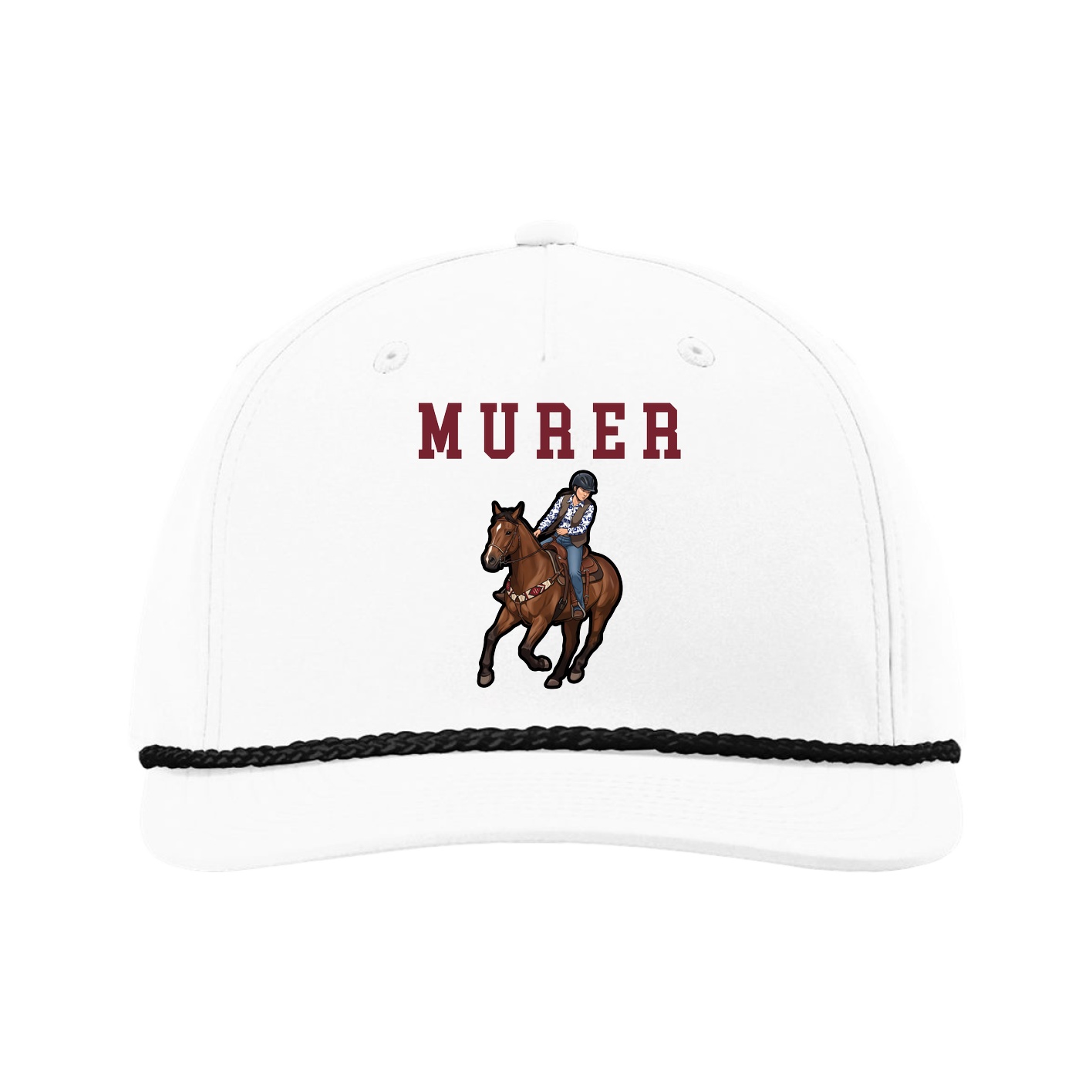 Five-Panel Classic Rope Cap — Shirsey in White