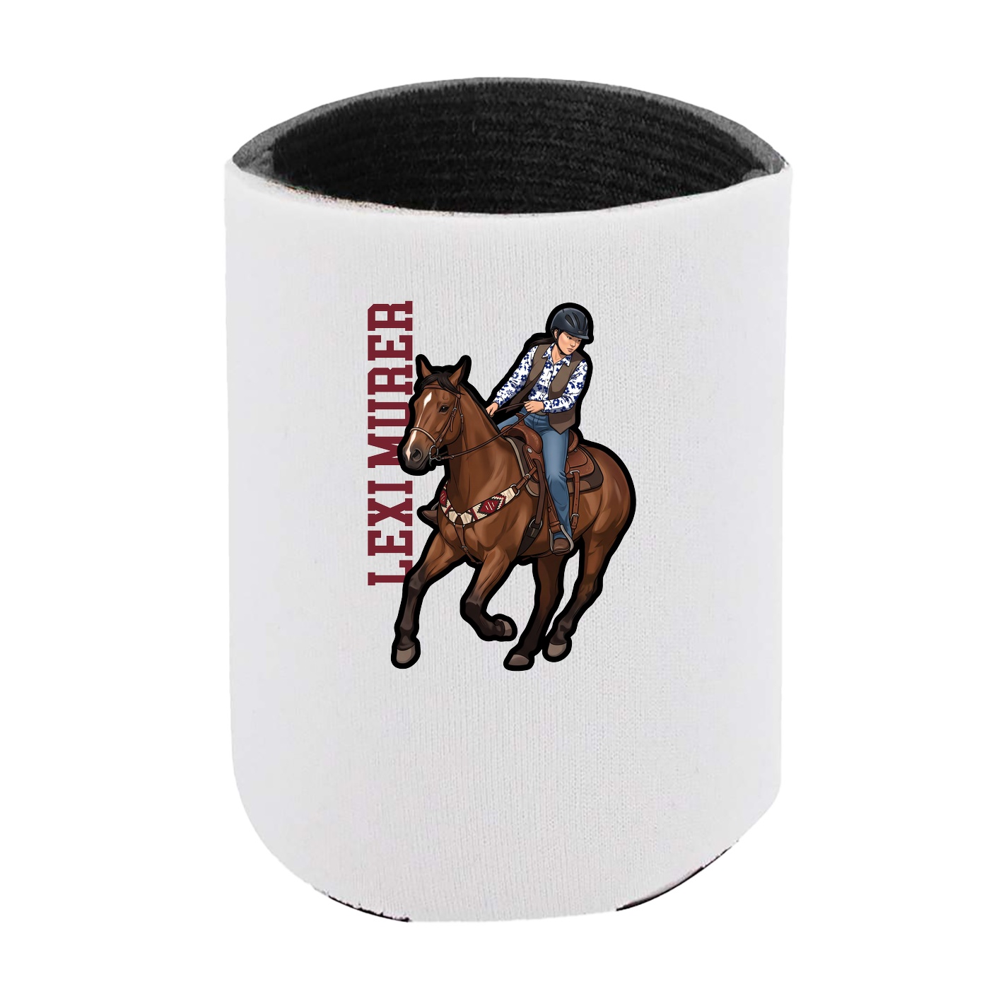 Can Holder — Name Vertical in White