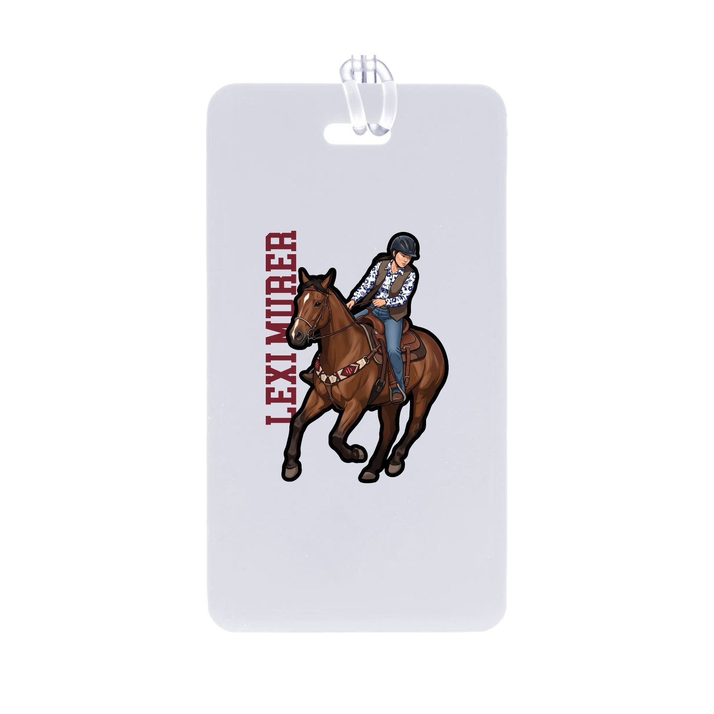 Bag Tag — Name Vertical in Classic