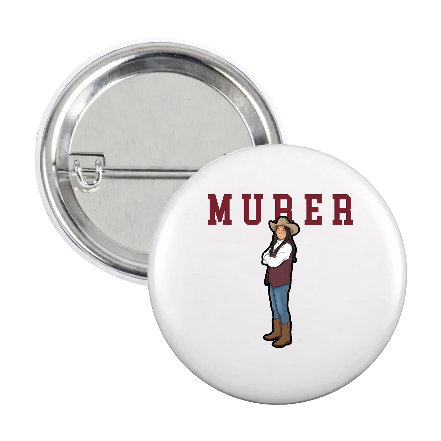 Game Day Button — Shirsey in White