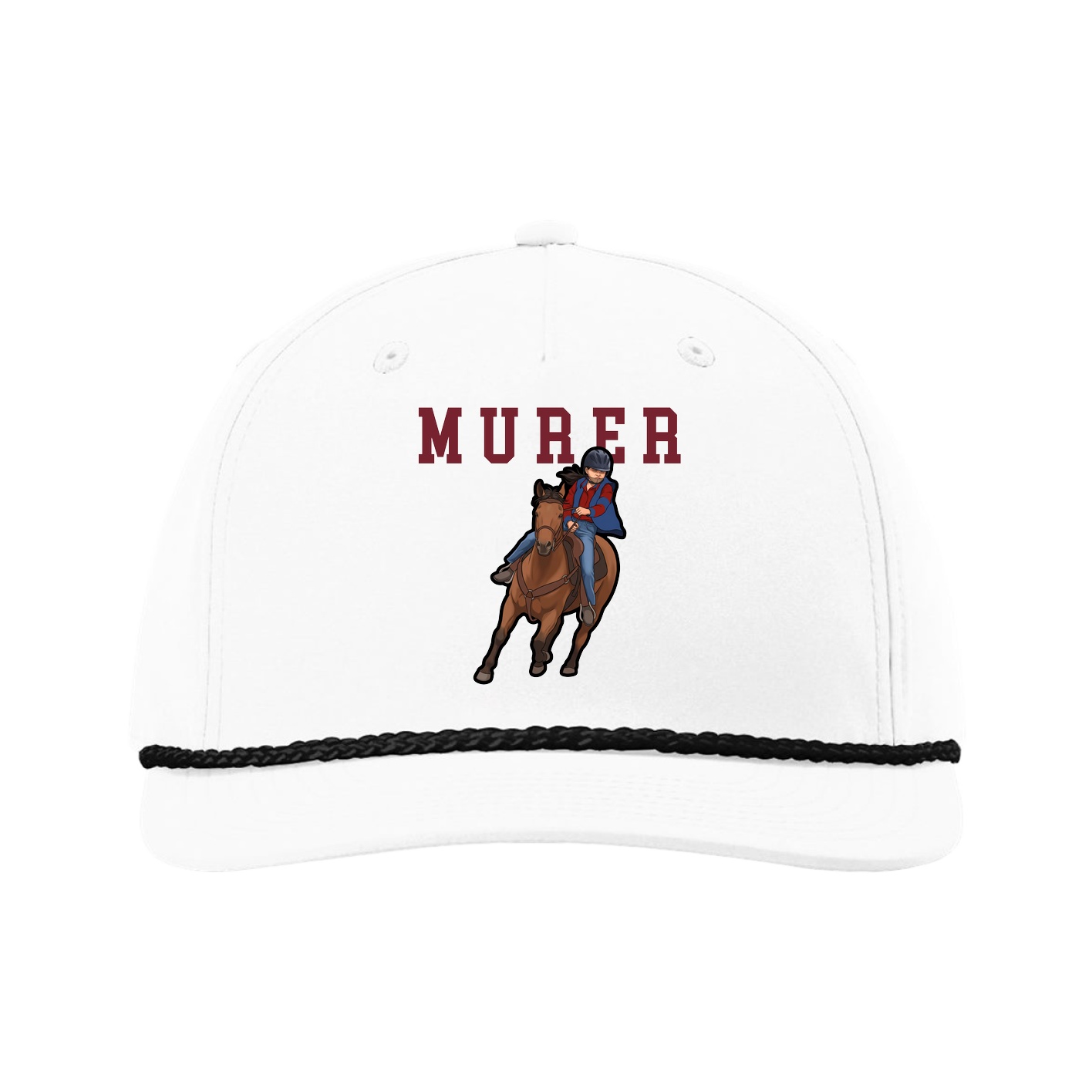 Five-Panel Classic Rope Cap — Shirsey in White