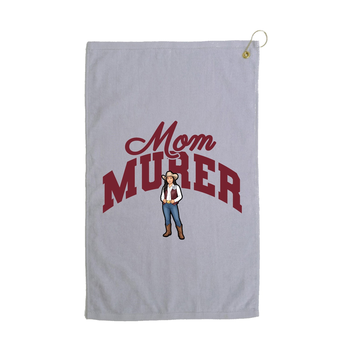 Golf Towel — Mothers Day Arch in Grey