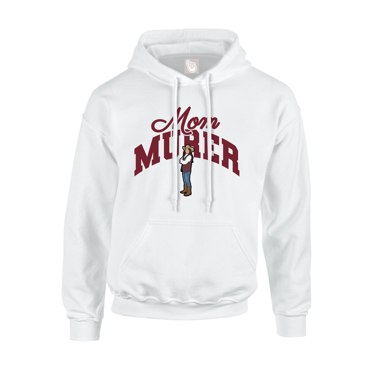 Hoodie — Mothers Day Arch in White