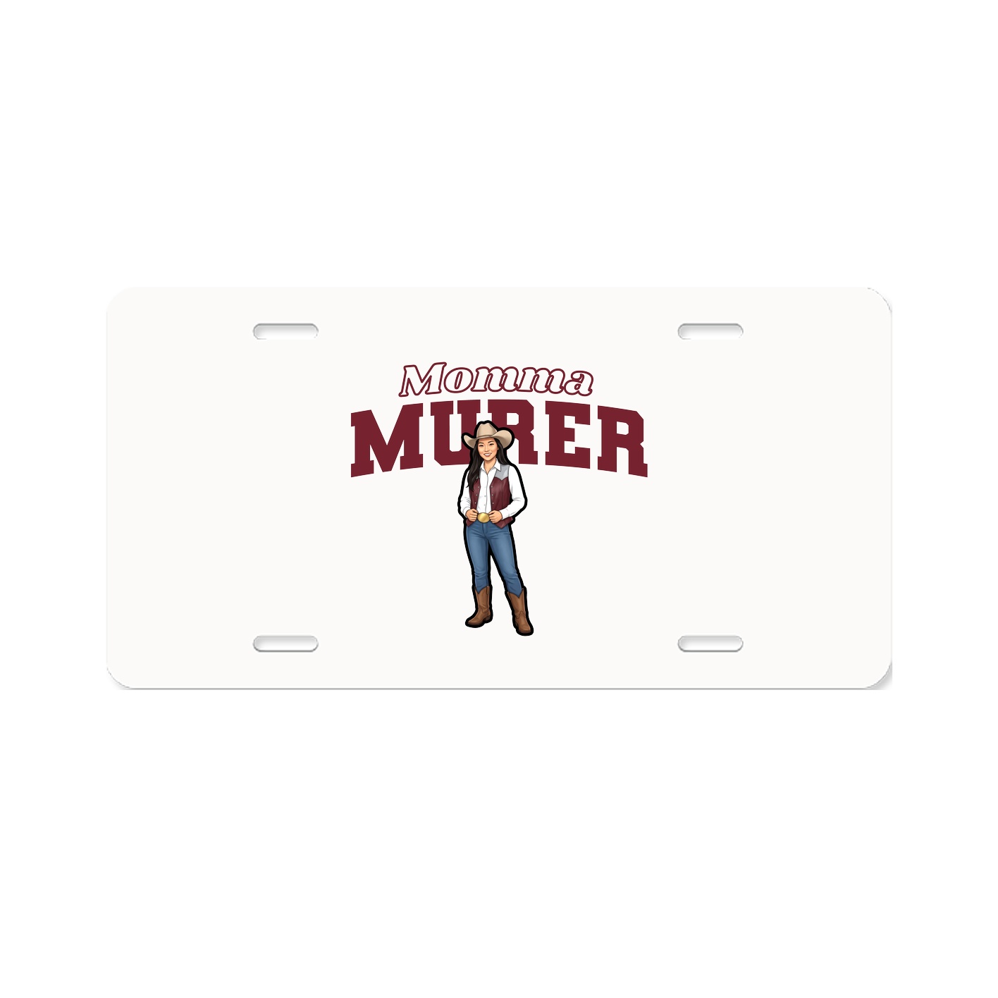 License Plate — Mothers Day Block in Classic