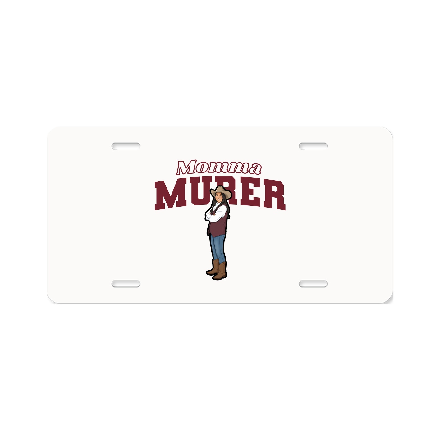 License Plate — Mothers Day Block in Classic