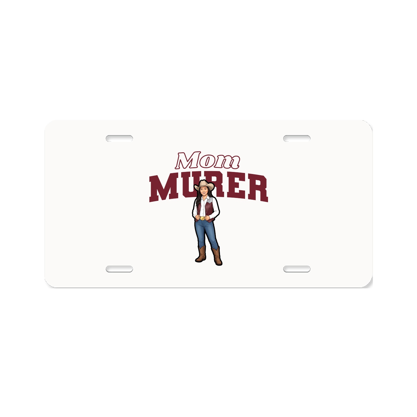 License Plate — Mothers Day Block in Classic