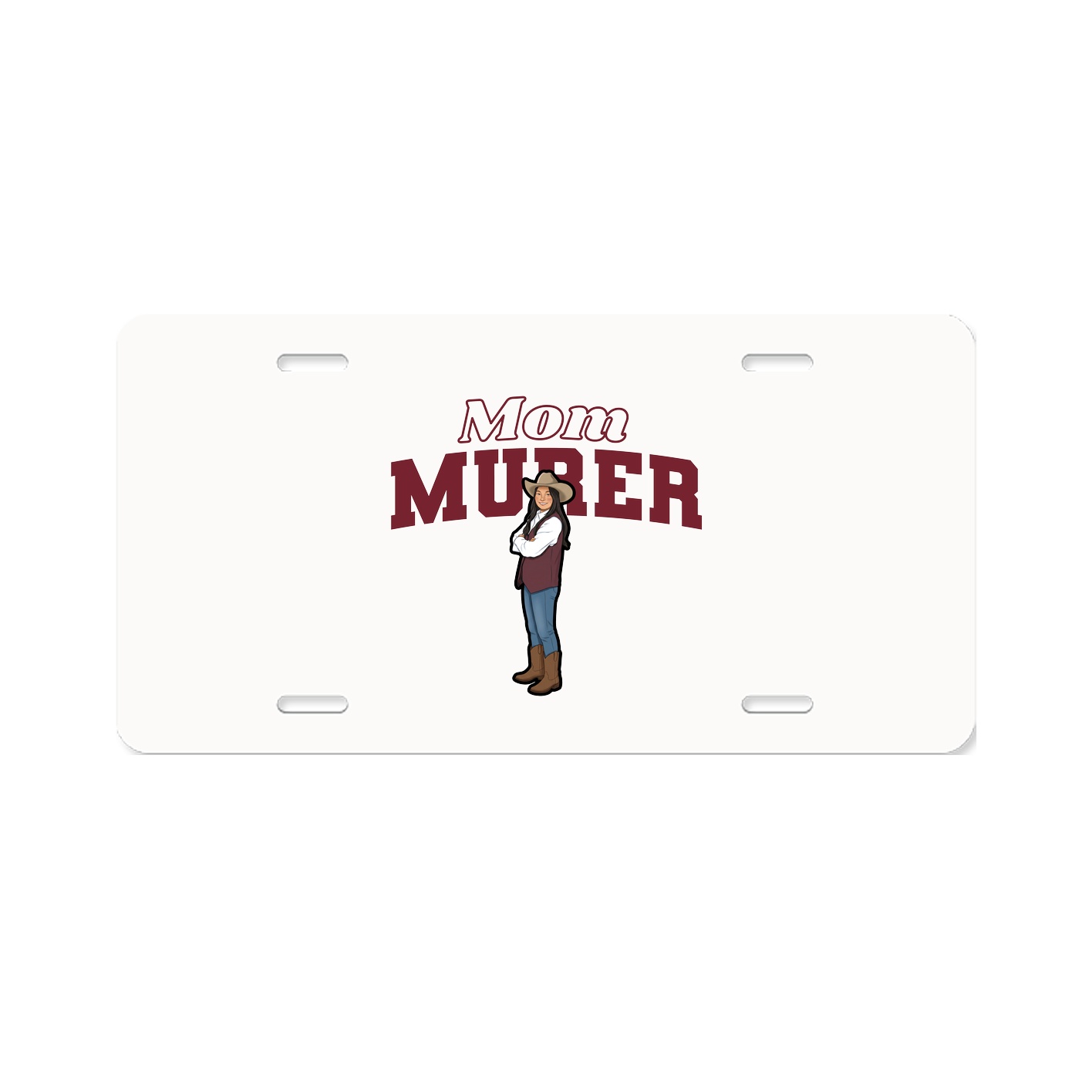 License Plate — Mothers Day Block in Classic