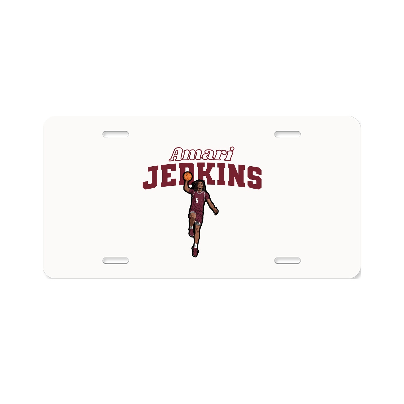 License Plate — Name Arch in Classic