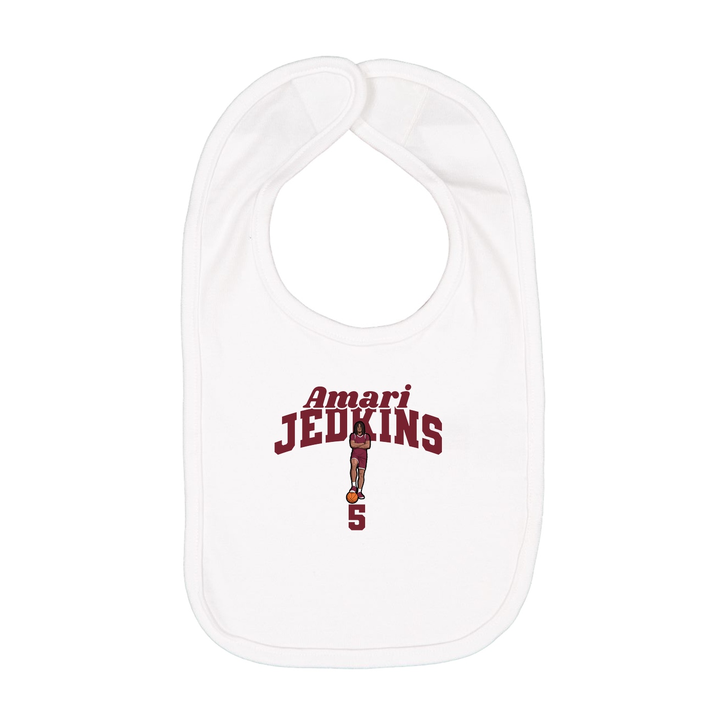 Infant Bib — Signature Arch in White