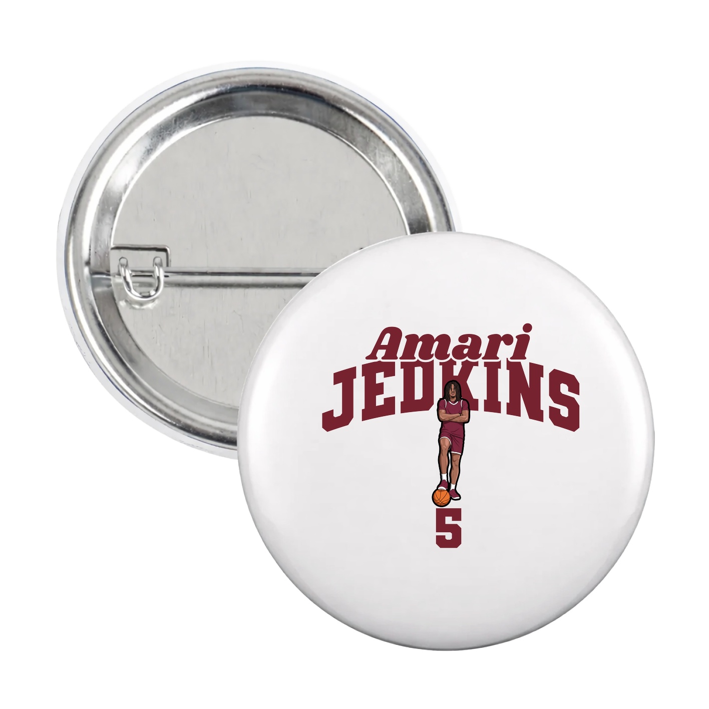 Game Day Button — Signature Arch in White