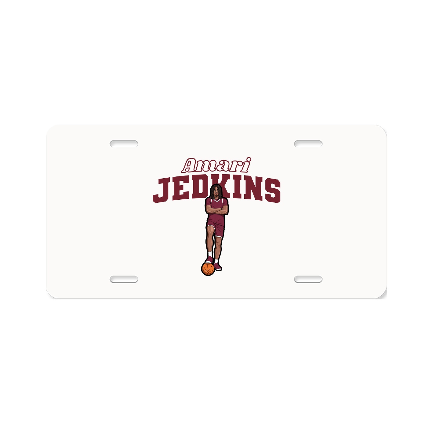 License Plate — Name Arch in Classic