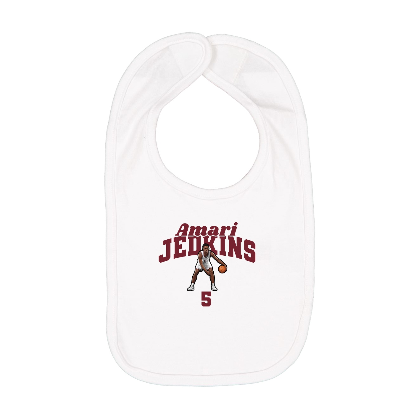 Infant Bib — Signature Arch in White