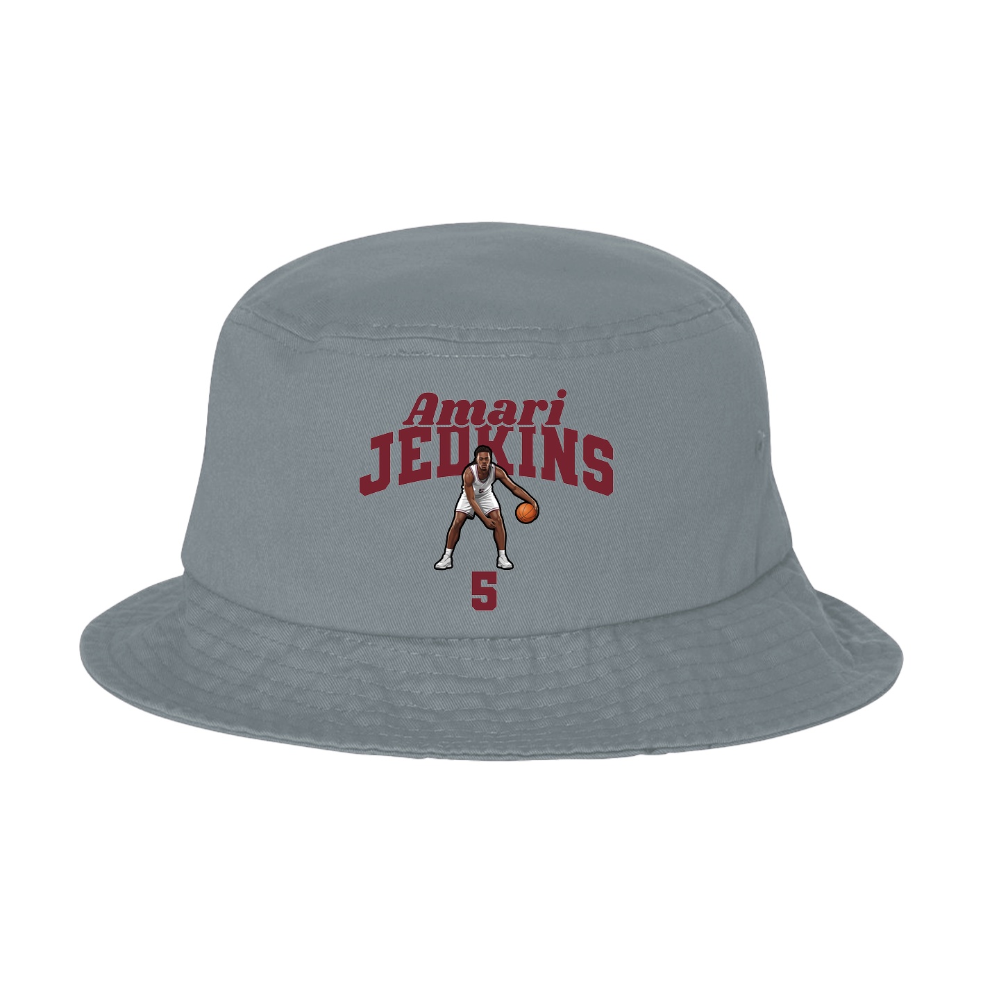 Bucket Cap — Signature Arch in Grey