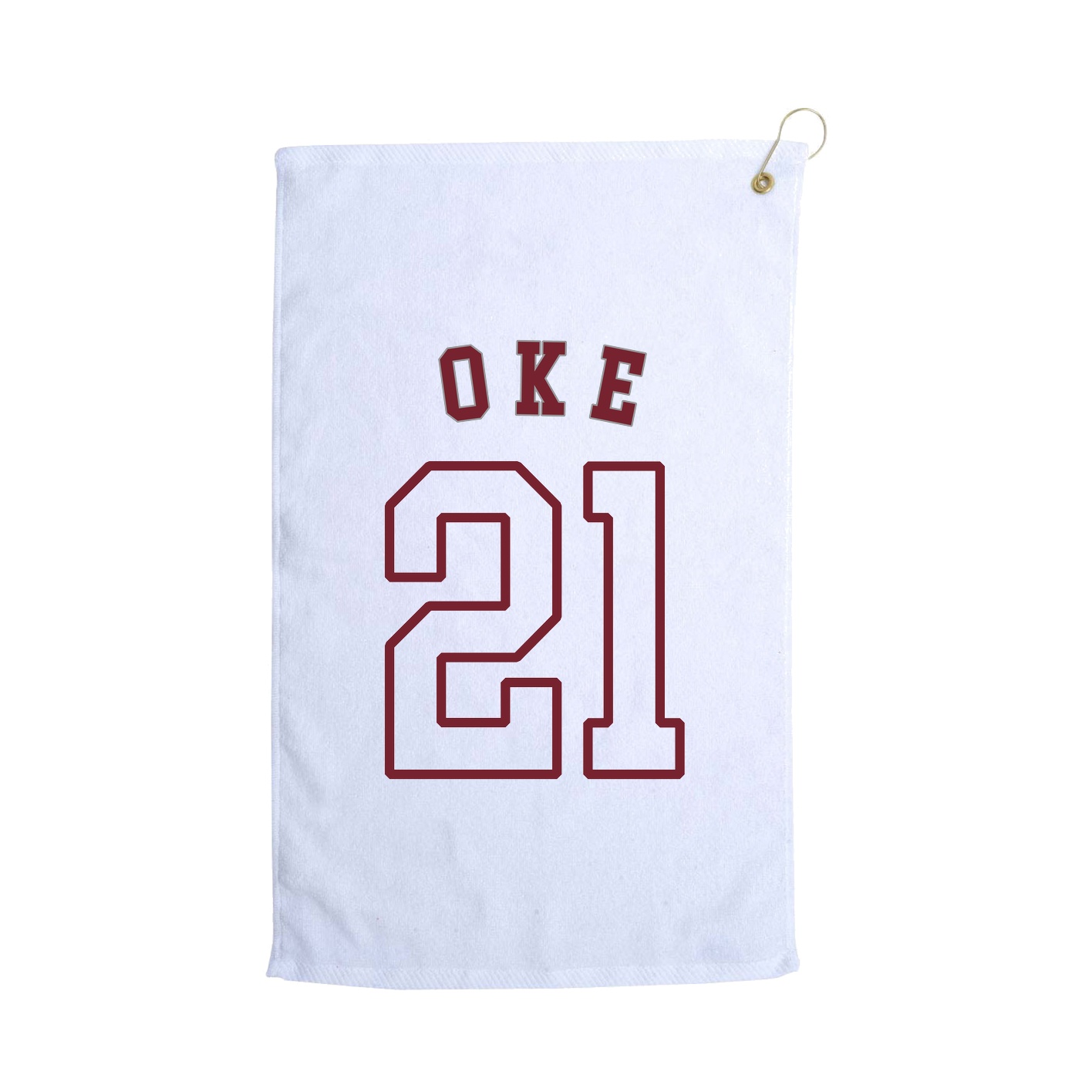 Golf Towel — Shirsey Arch in White