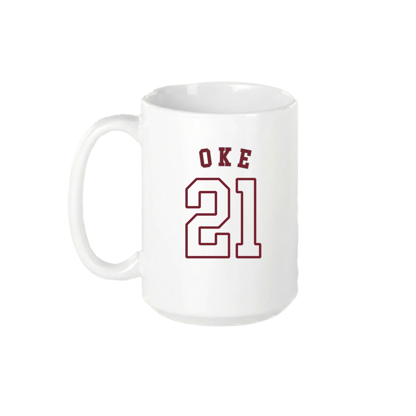 15oz Coffee Mug — Shirsey Arch in White