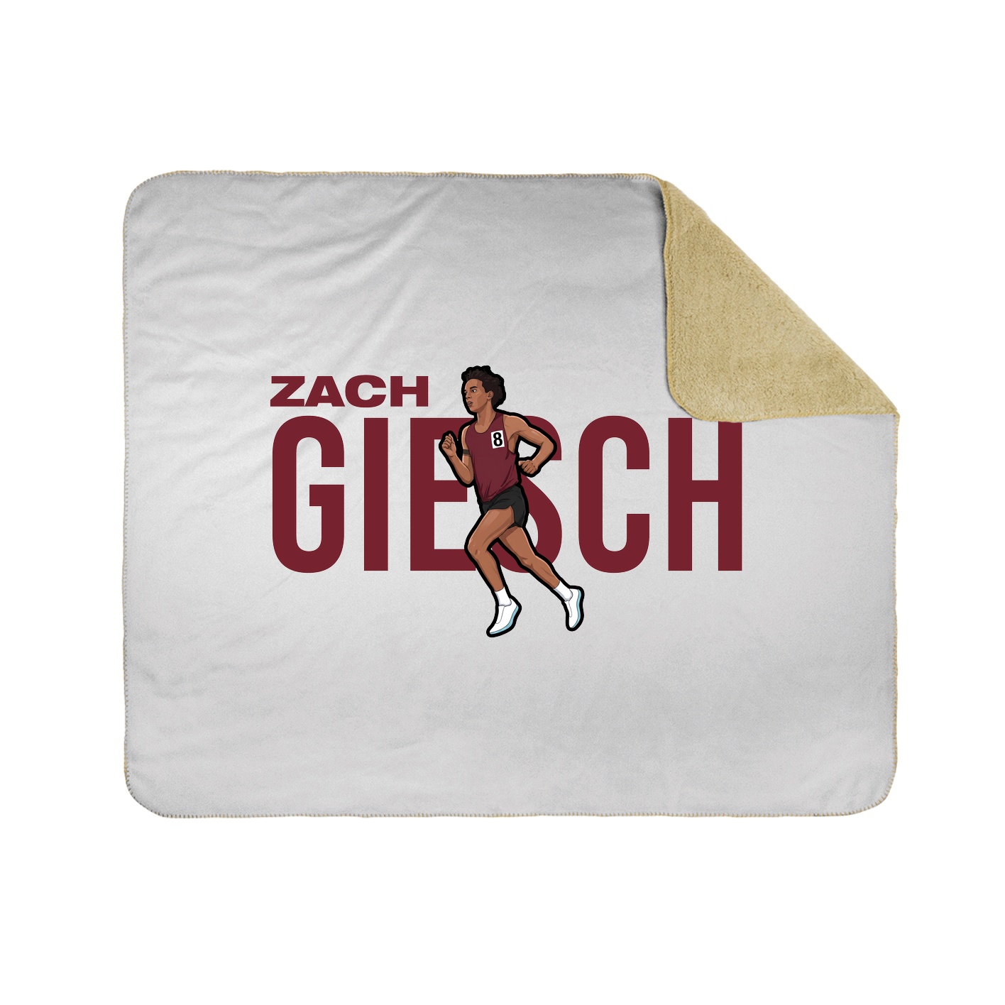 Throw Blanket — Player Name in White