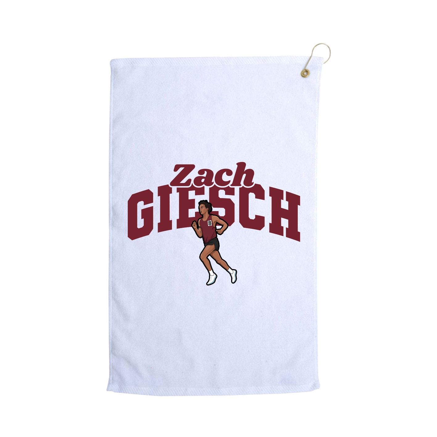 Golf Towel — Signature Arch in White