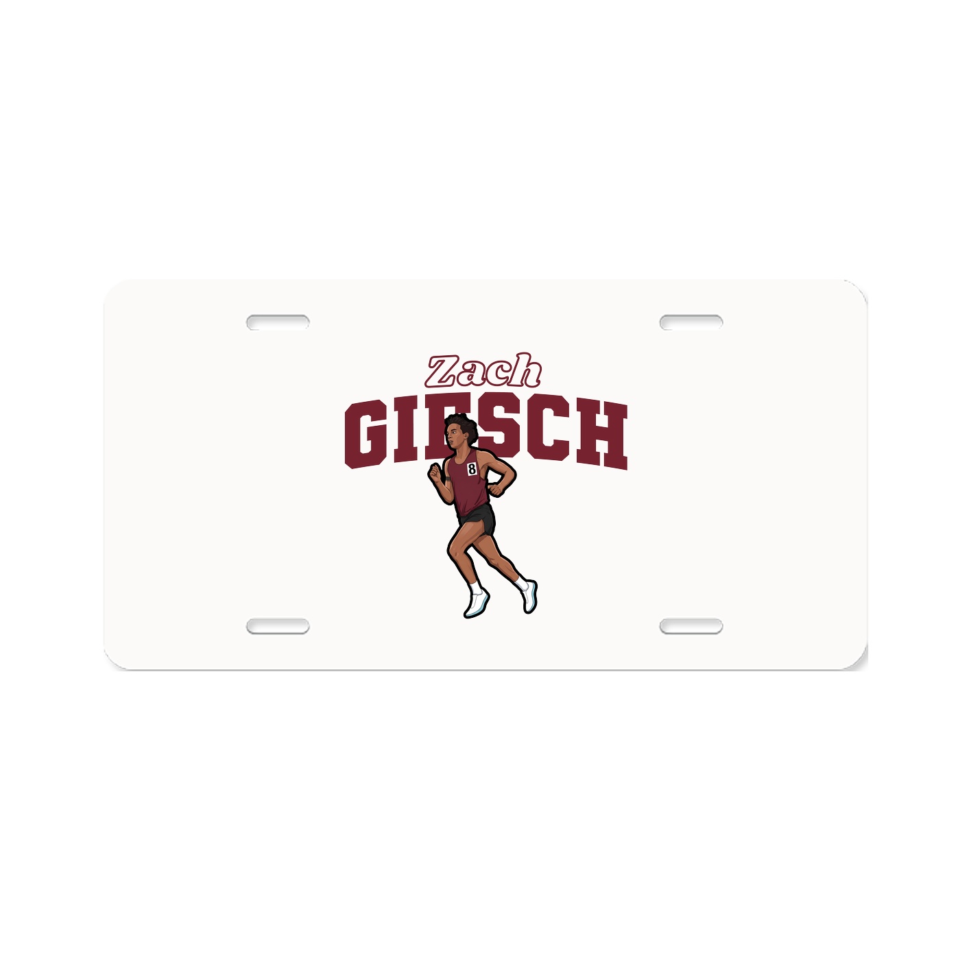 License Plate — Name Arch in Classic