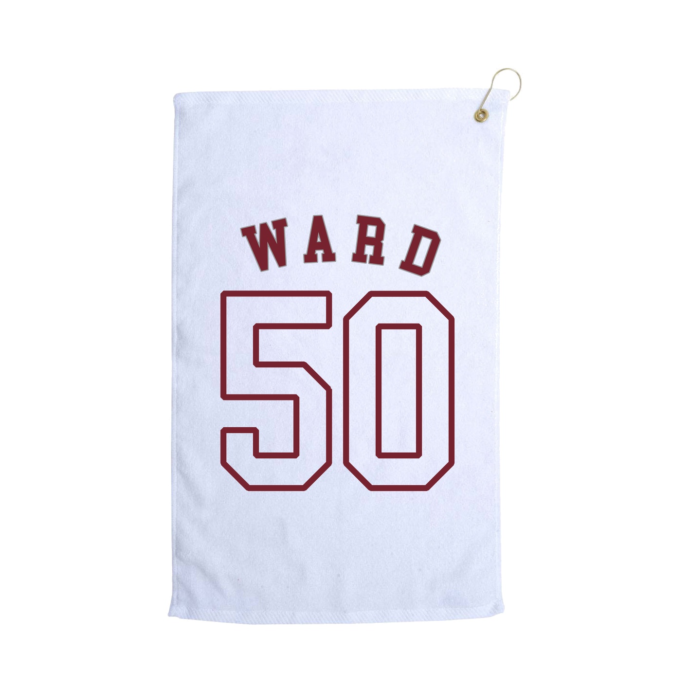 Golf Towel — Shirsey Arch in White