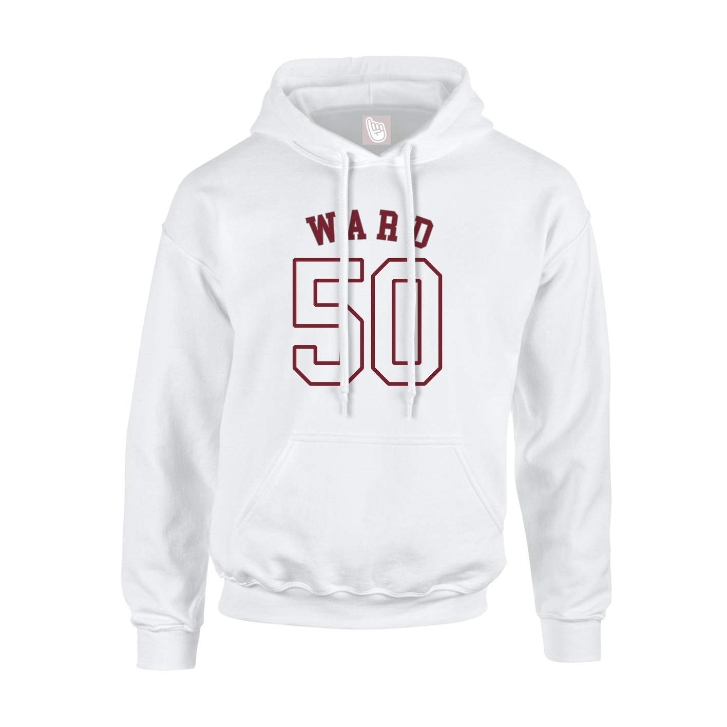 Hoodie — Shirsey Arch in White