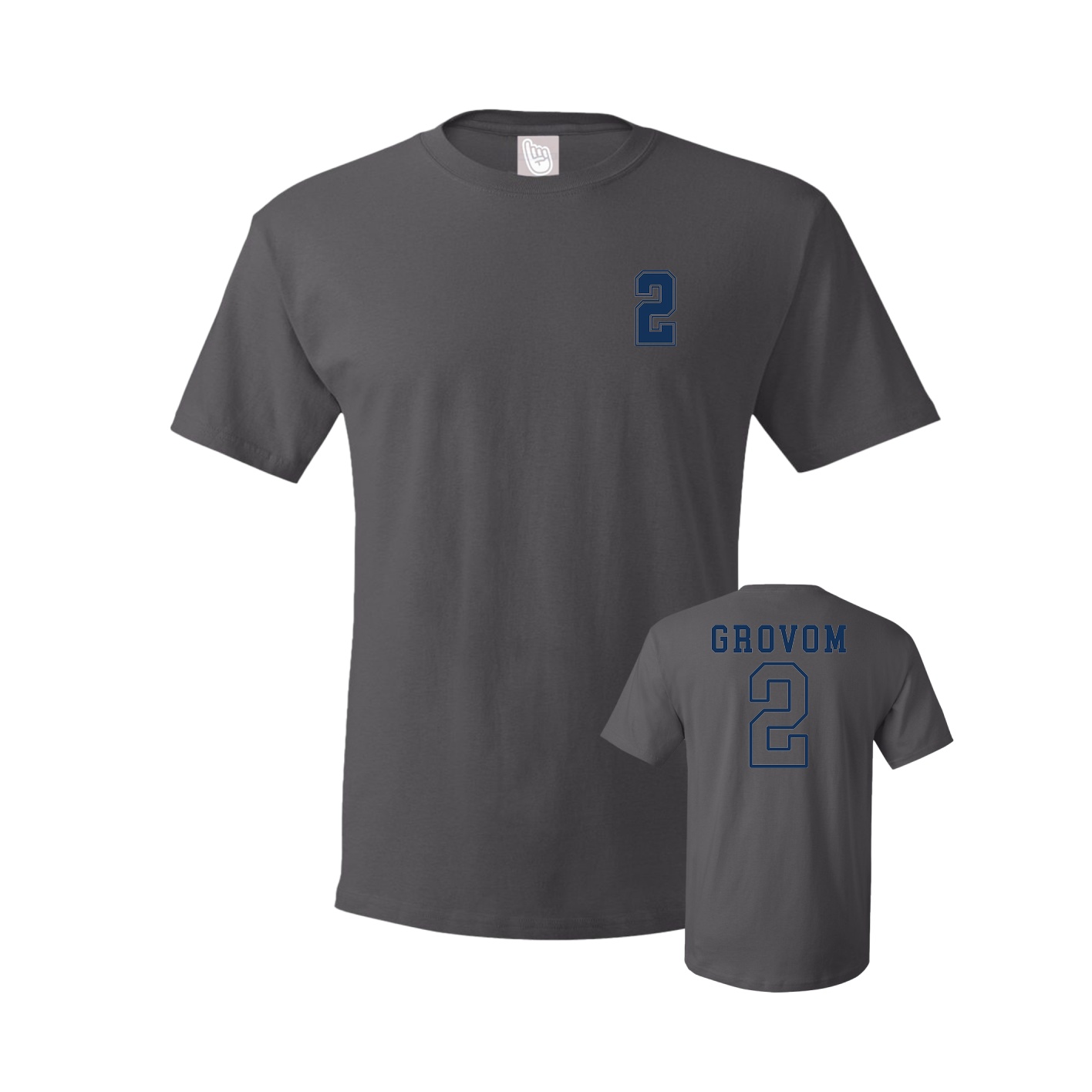 Tee — Chest Back in Grey
