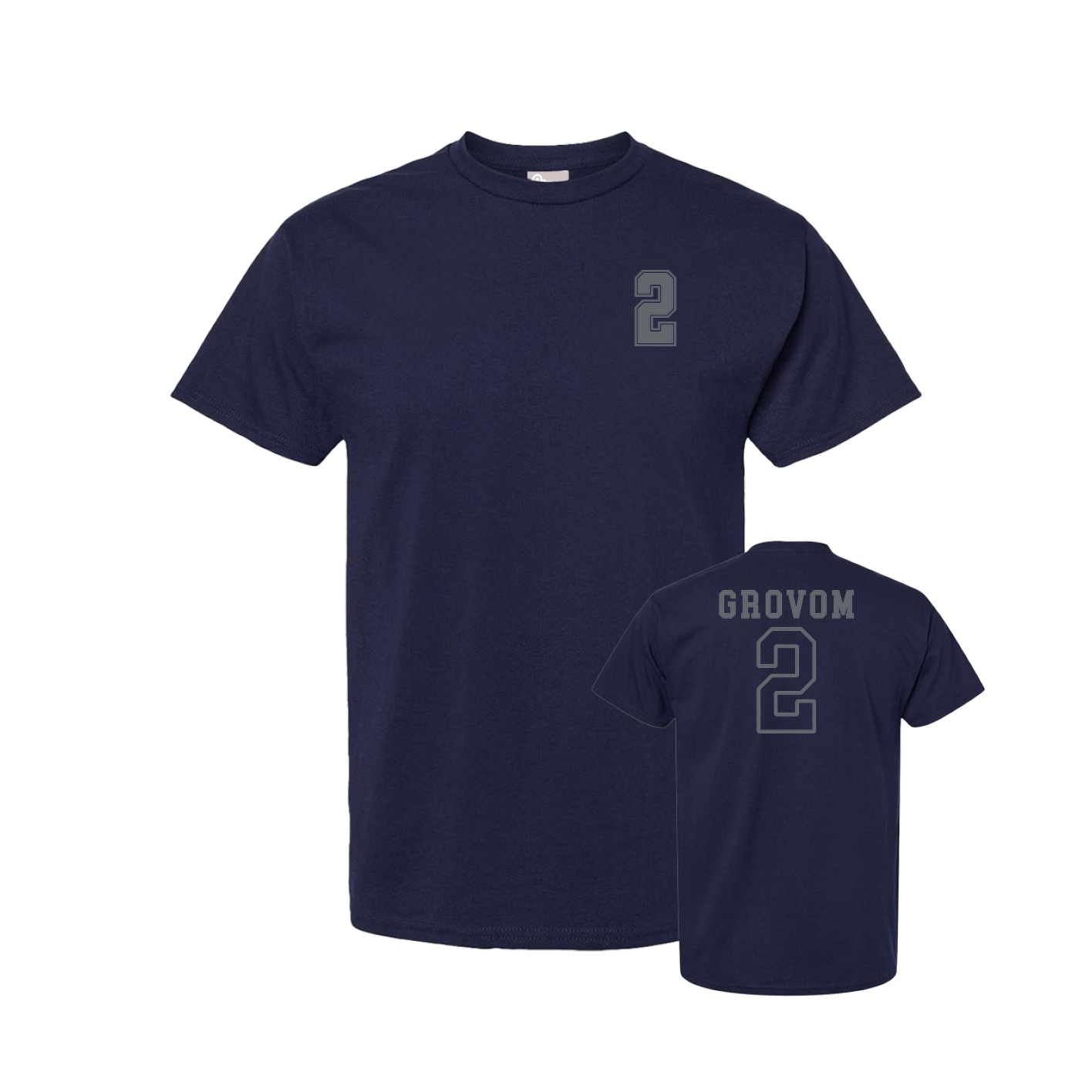 Tee — Chest Back in Navy