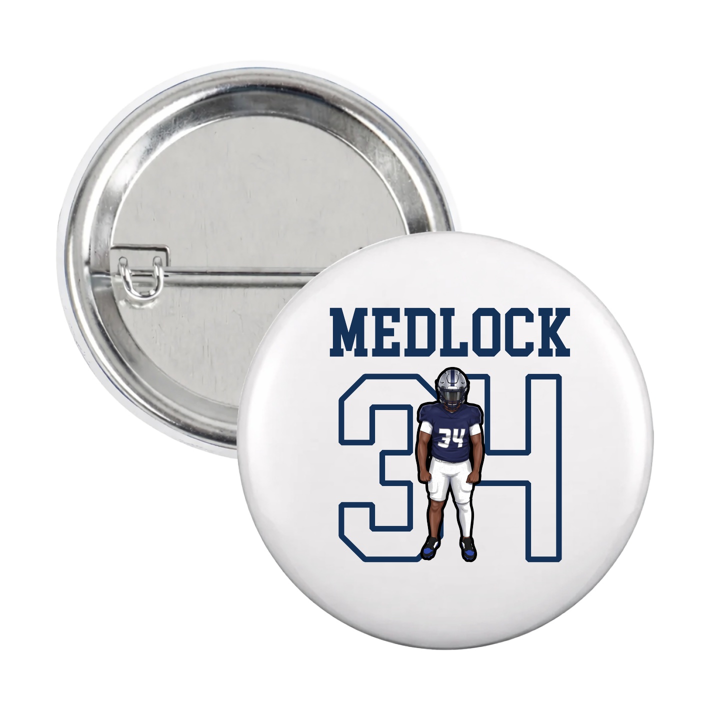 Game Day Button — Shirsey in White