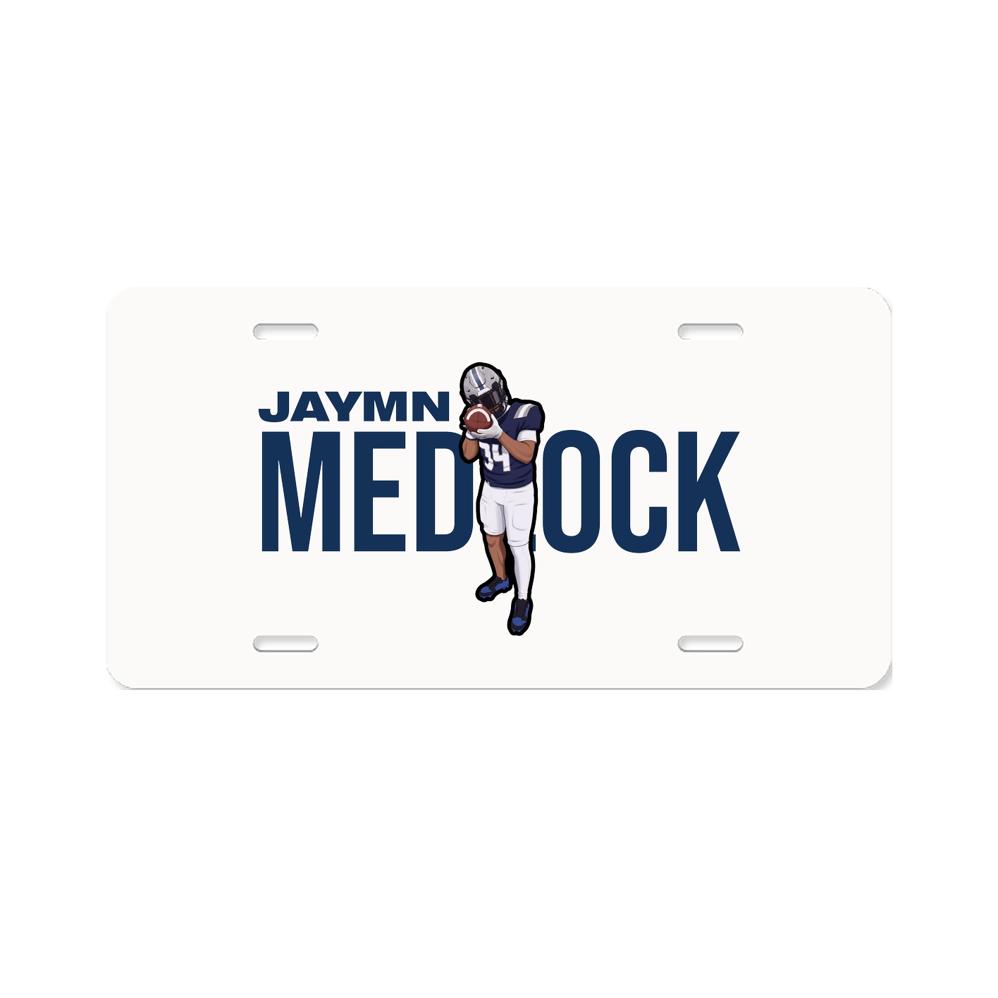 License Plate — Player Name in Classic