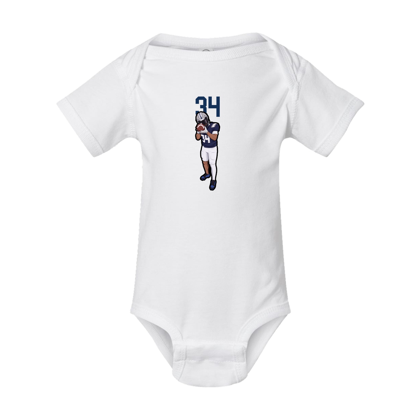 Baby Onesie — Number Top in White