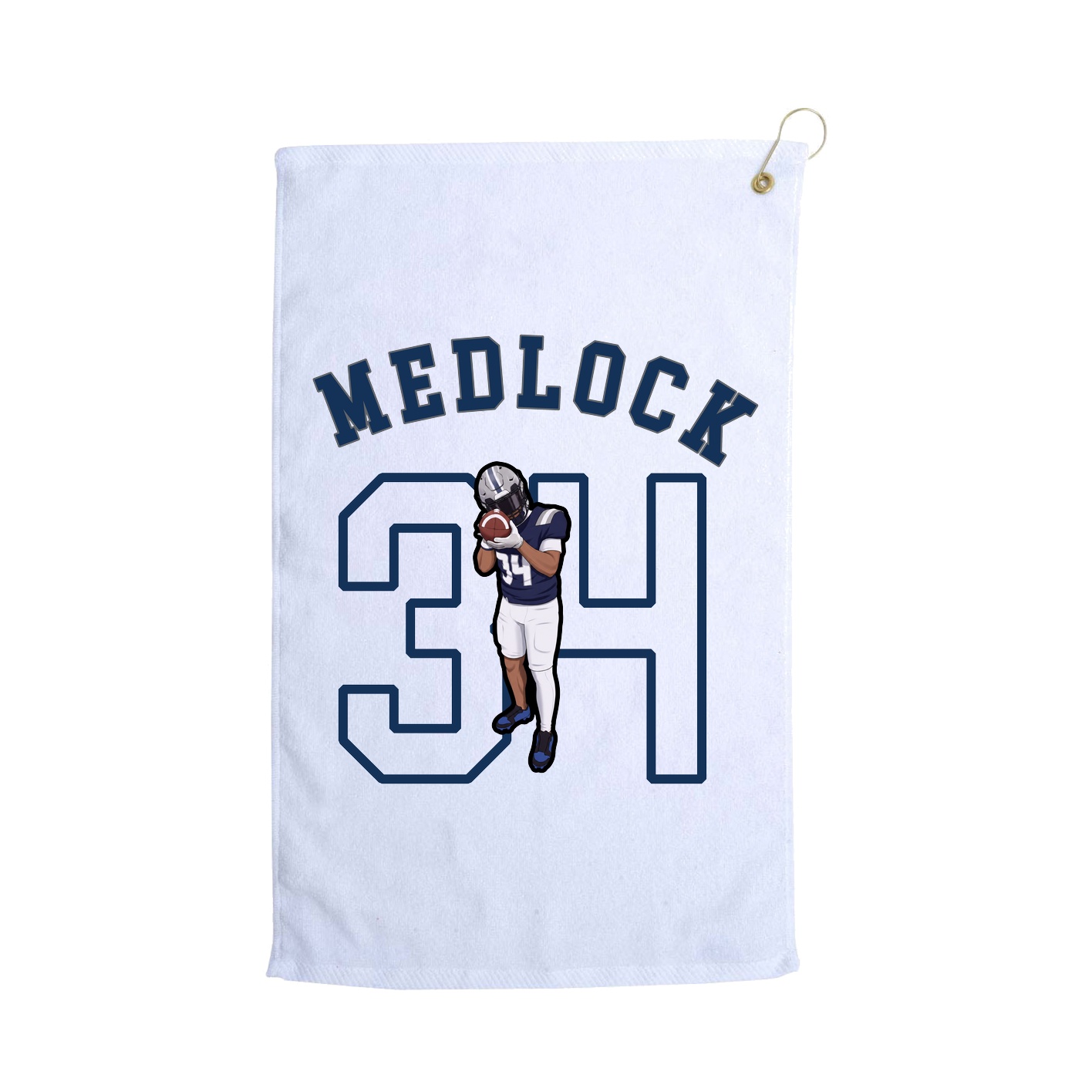 Golf Towel — Shirsey Arch in White