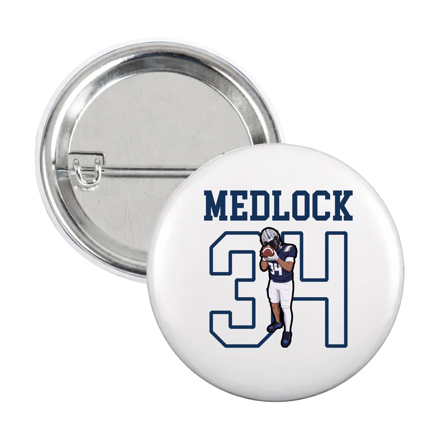 Game Day Button — Shirsey in White