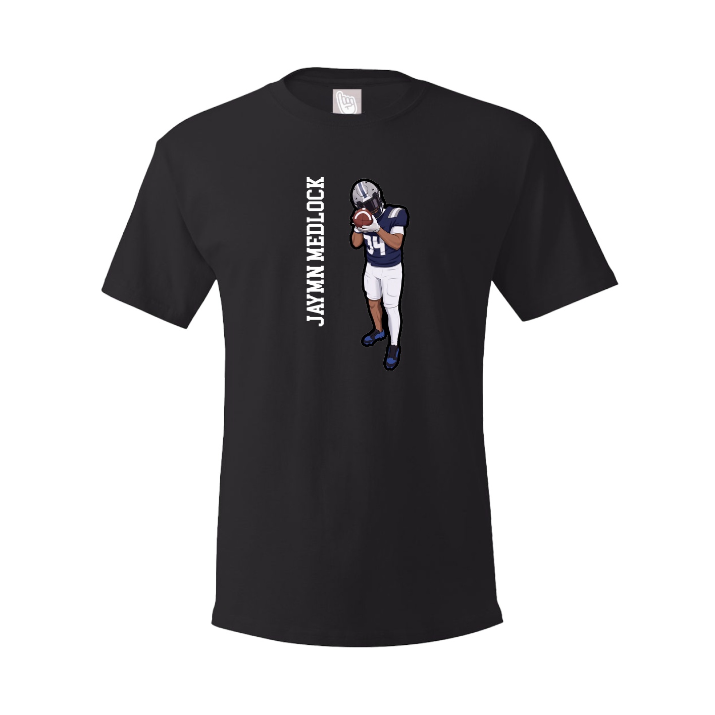 Tee — Name Vertical in Black