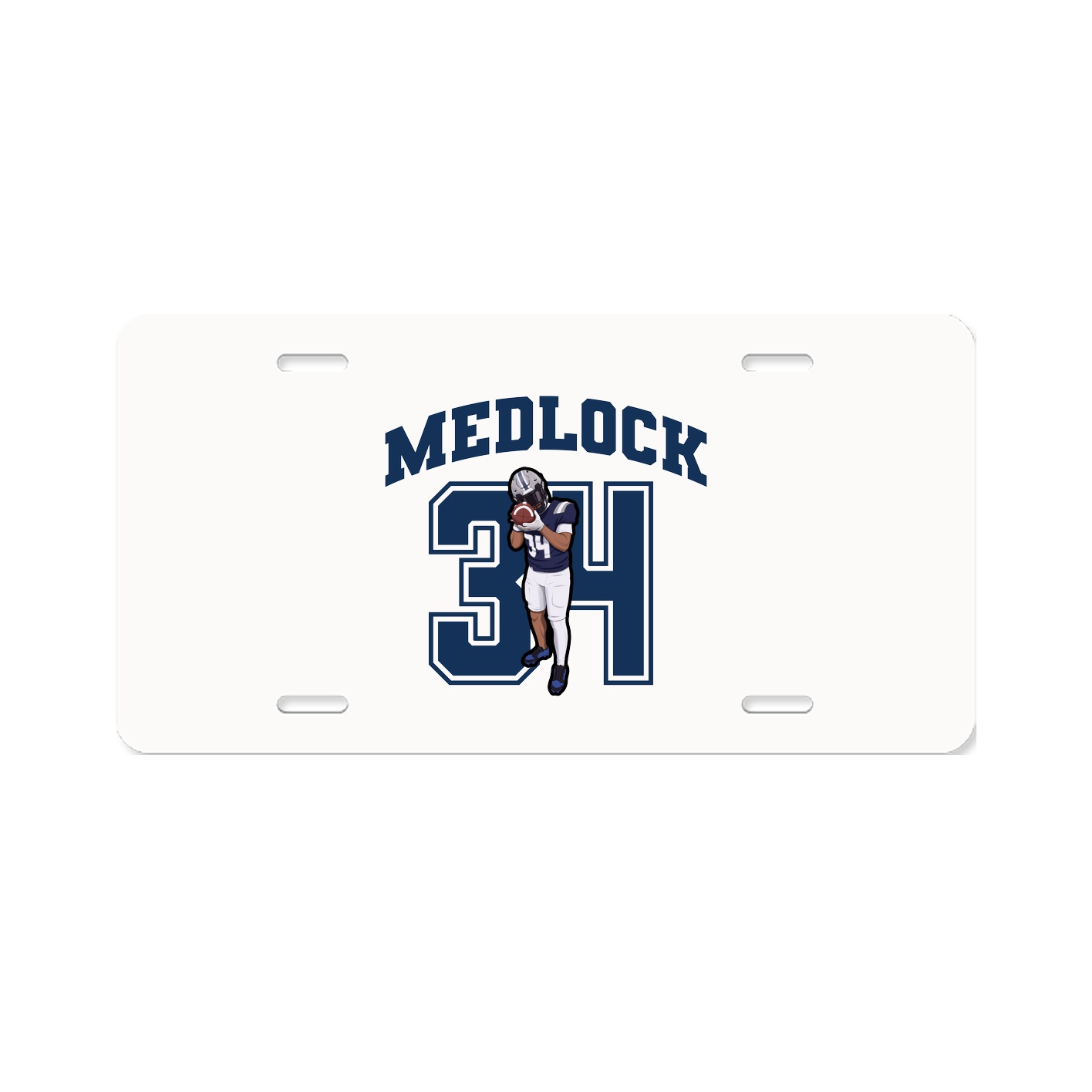 License Plate — Number in Classic