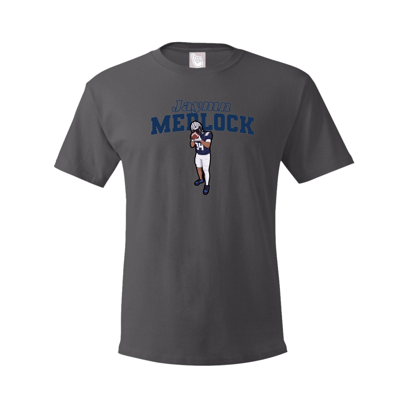 Tee — Name Arch in Grey