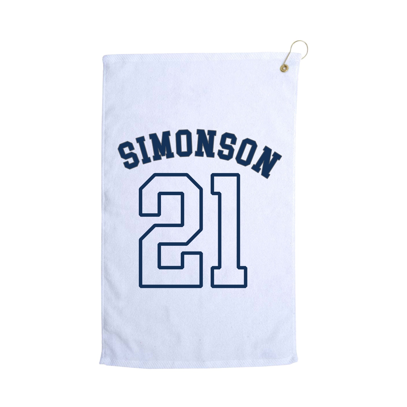 Golf Towel — Shirsey Arch in White