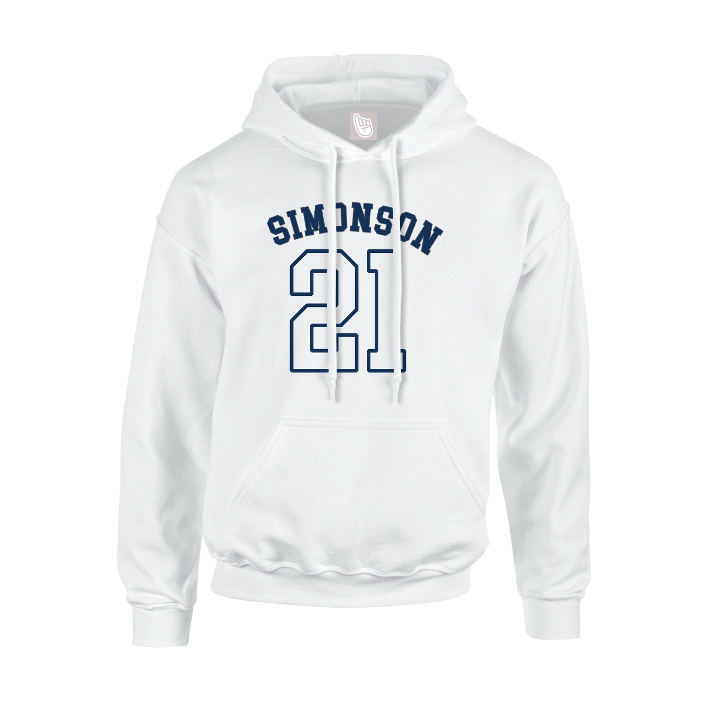 Hoodie — Shirsey Arch in White