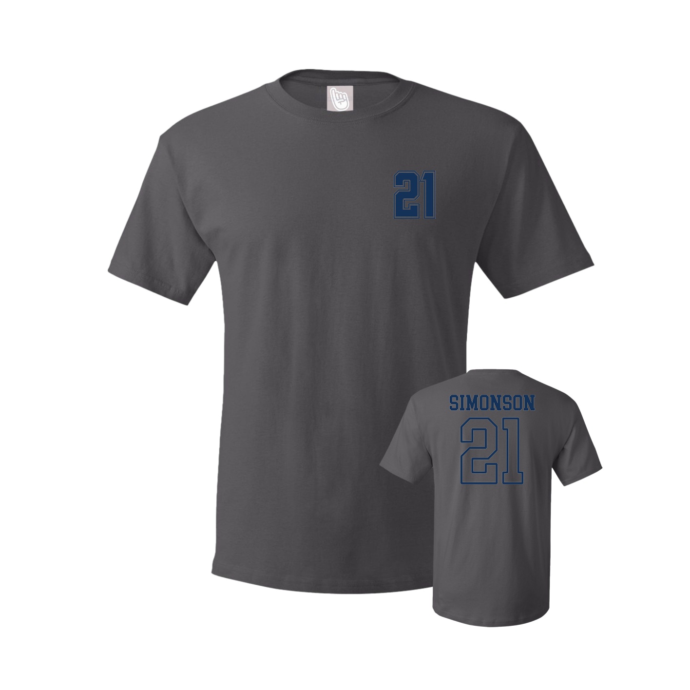 Tee — Chest Back in Grey
