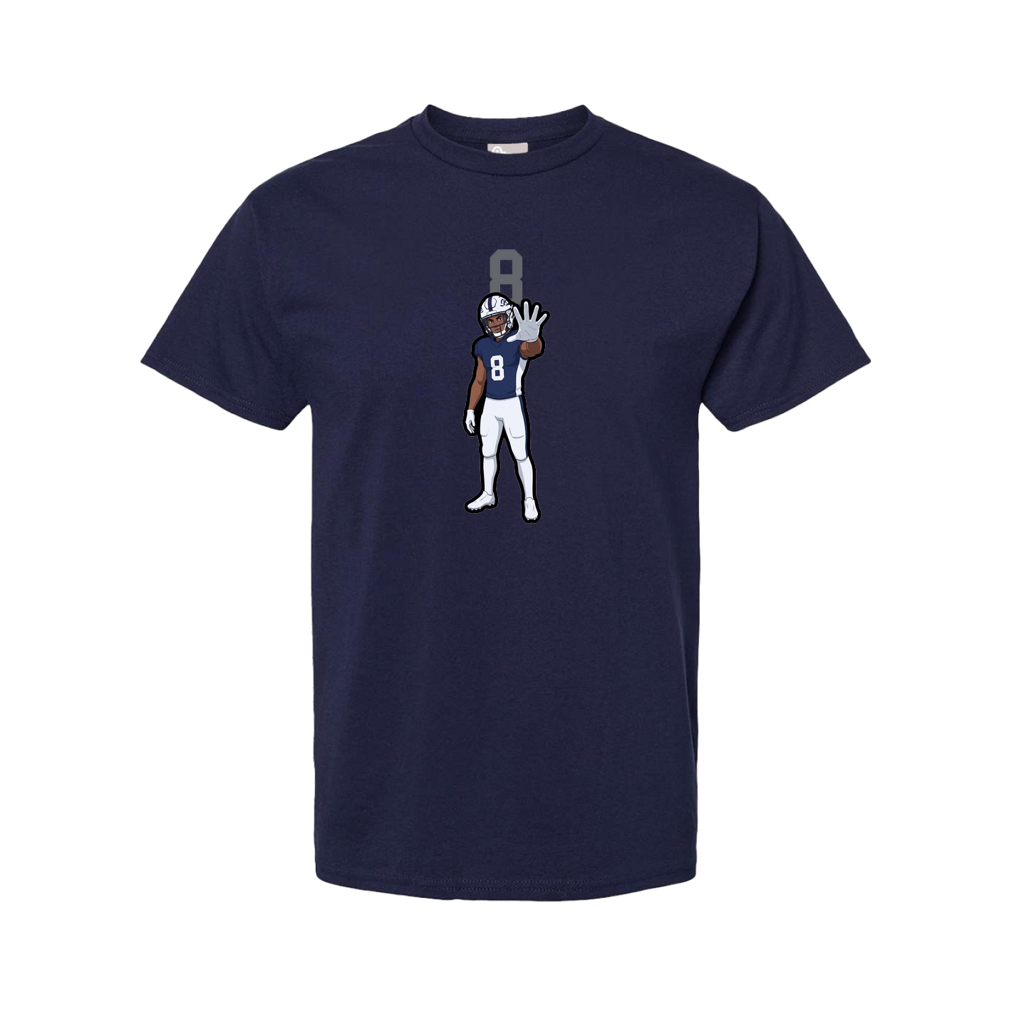 Tee — Number Top in Navy