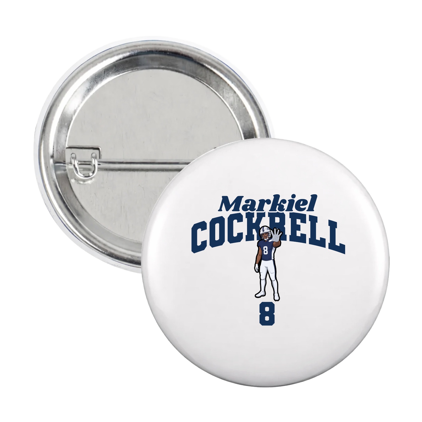 Game Day Button — Signature Arch in White