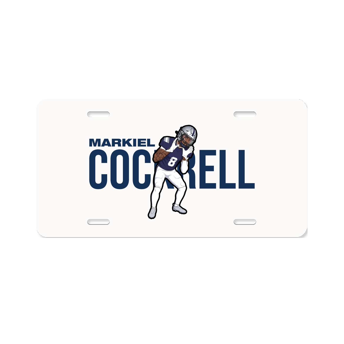 License Plate — Player Name in Classic