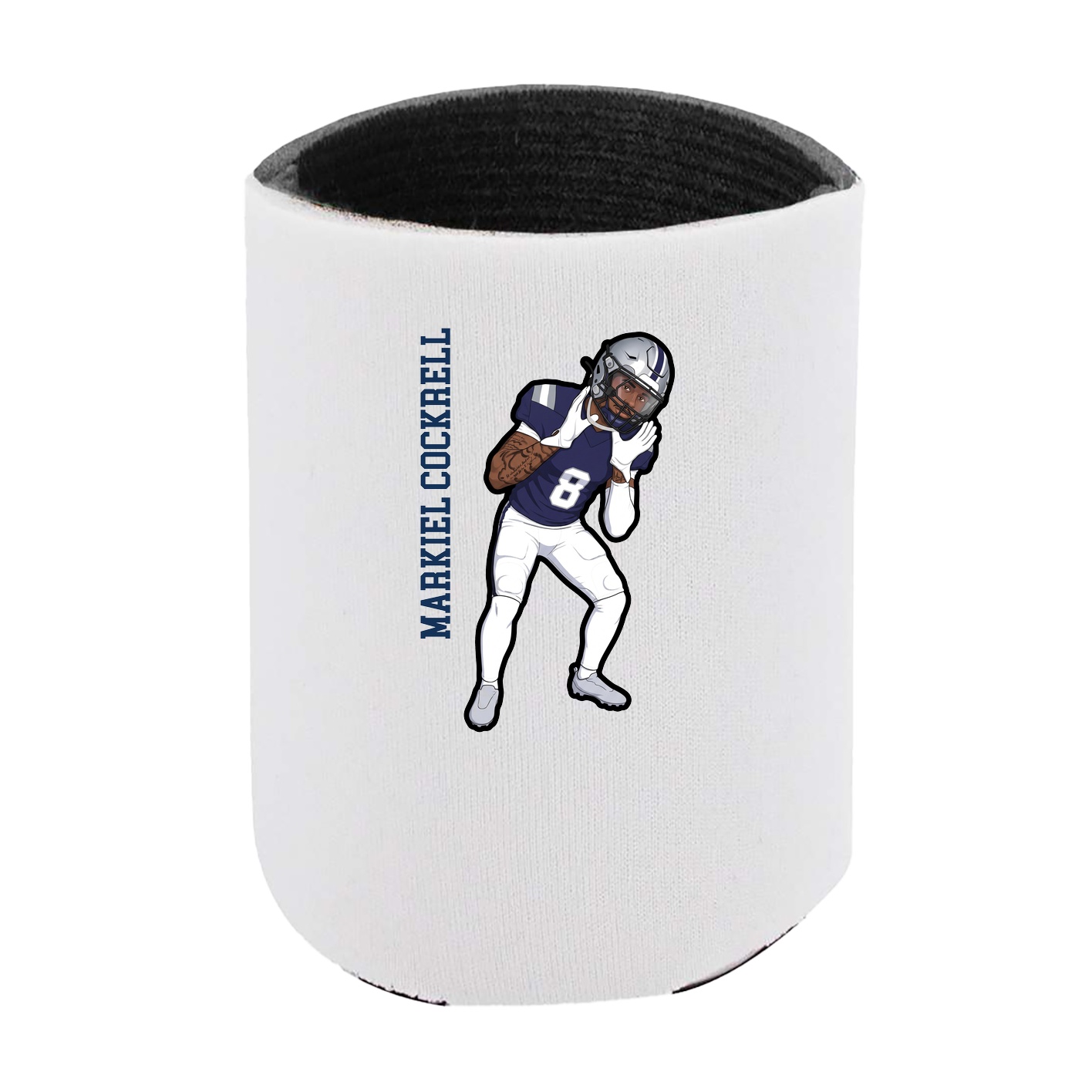 Can Holder — Name Vertical in White
