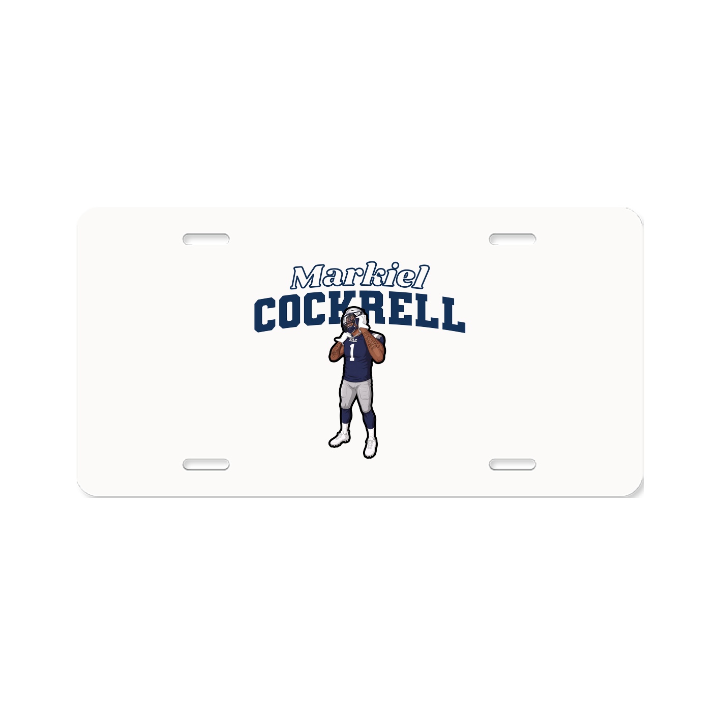 License Plate — Name Arch in Classic