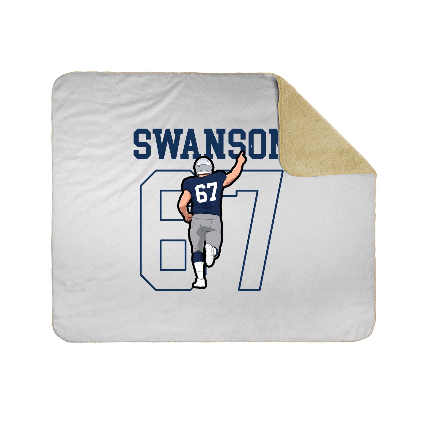 50x60 Sherpa Lined Throw Blanket